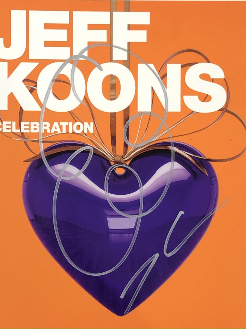 Jeff Koons (Untitled, Flower) Signed Drawing: JEFF KOONS (B. 1955) Untitled, Flower Ink on paper 11 1/2" x 9" Signed towards lower side in silver ink pen