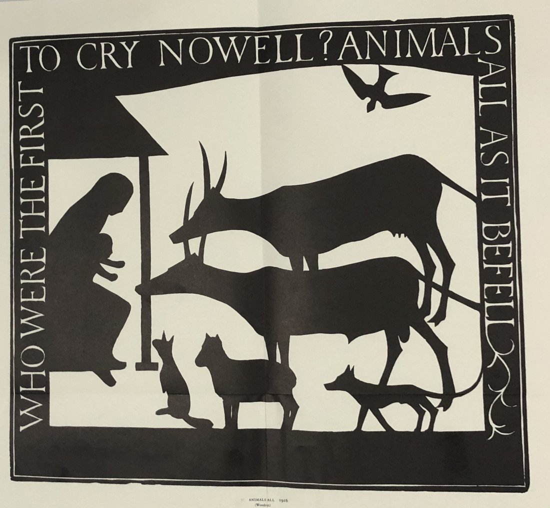Eric Gill (Animals All, 1916) Woodcut: ERIC GILL (1881-1940) Animals All, 1916 Woodcut on paper 14 1/2" x 16" image size