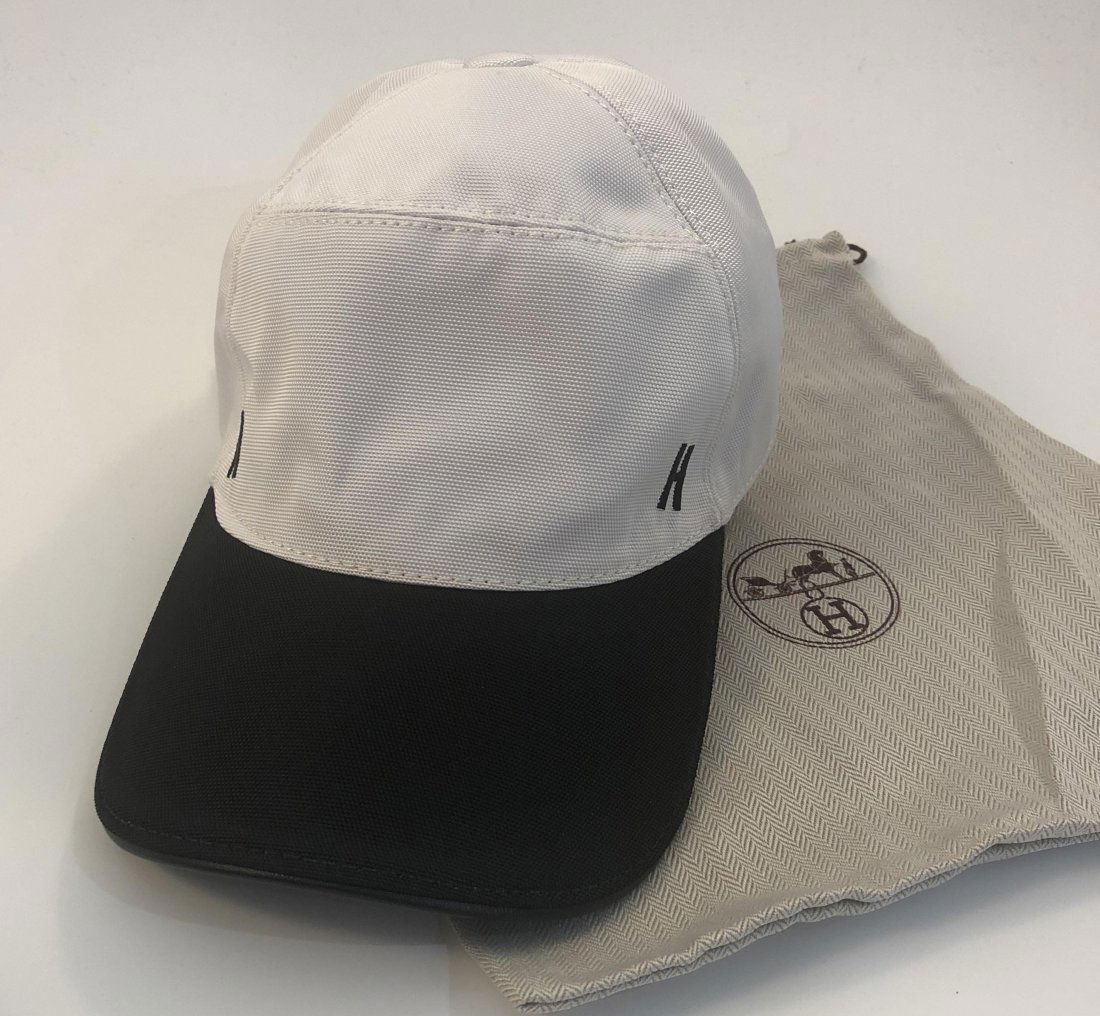 Hermes Cap: Cap issued by Hermes with interior tag, includes box