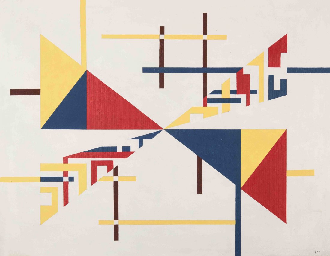 Sandu Darie (Cuban) Screenprint in Colors: SANDU DARIE (1908-1991) Screenprint in colors on paper 18" x 24"