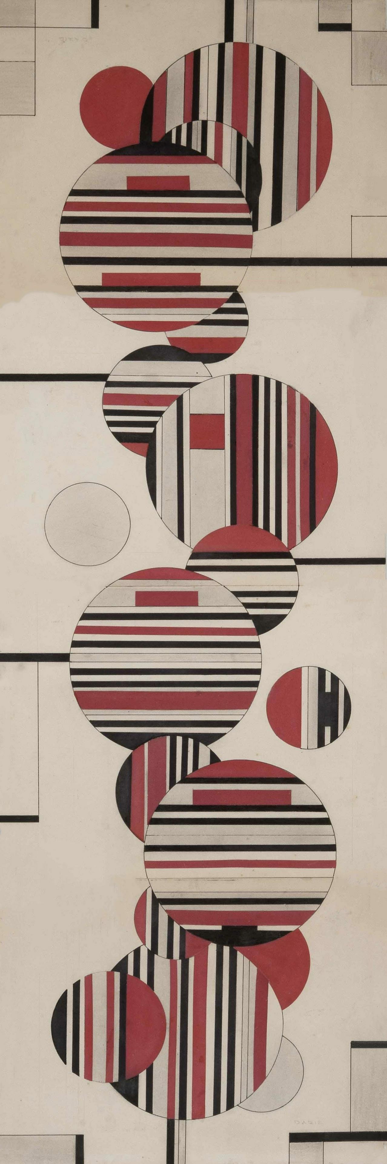 Sandu Darie (Cuban) Screenprint in Colors: SANDU DARIE (1908-1991) Screenprint in colors on paper 12" x 36"