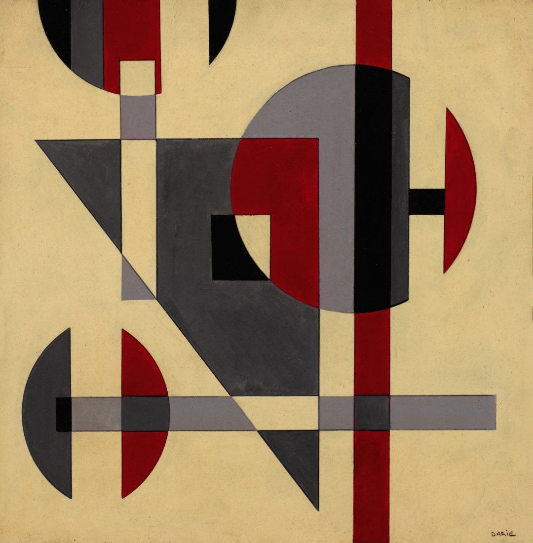 Sandu Darie (Cuban) Screenprint in Colors: SANDU DARIE (1908-1991) Screenprint in colors on paper 20" x 20"