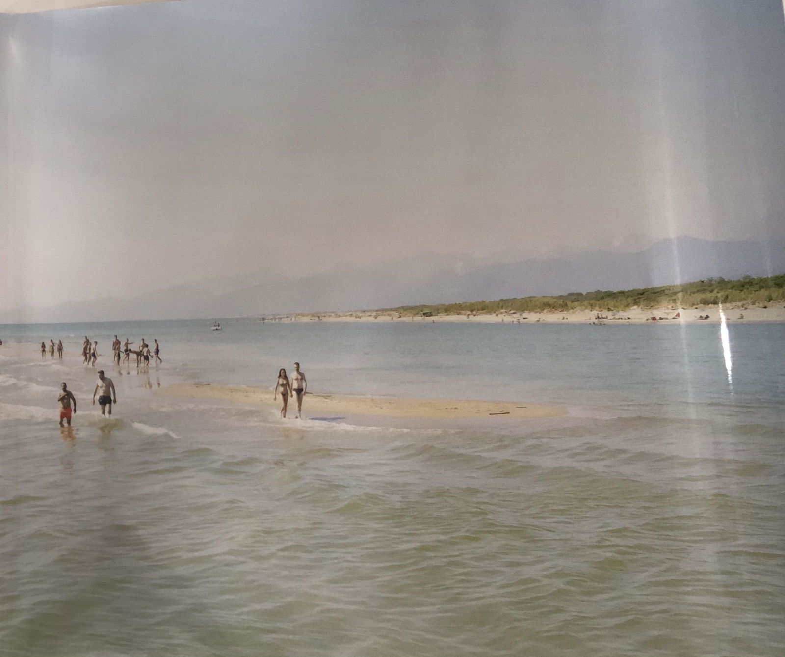 Massimo Vitali Large Glossy Photo-Litho: MASSIMO VITALI (B. 1944) Beach Scene Glossy photo-litho, printed later 30" x 40"