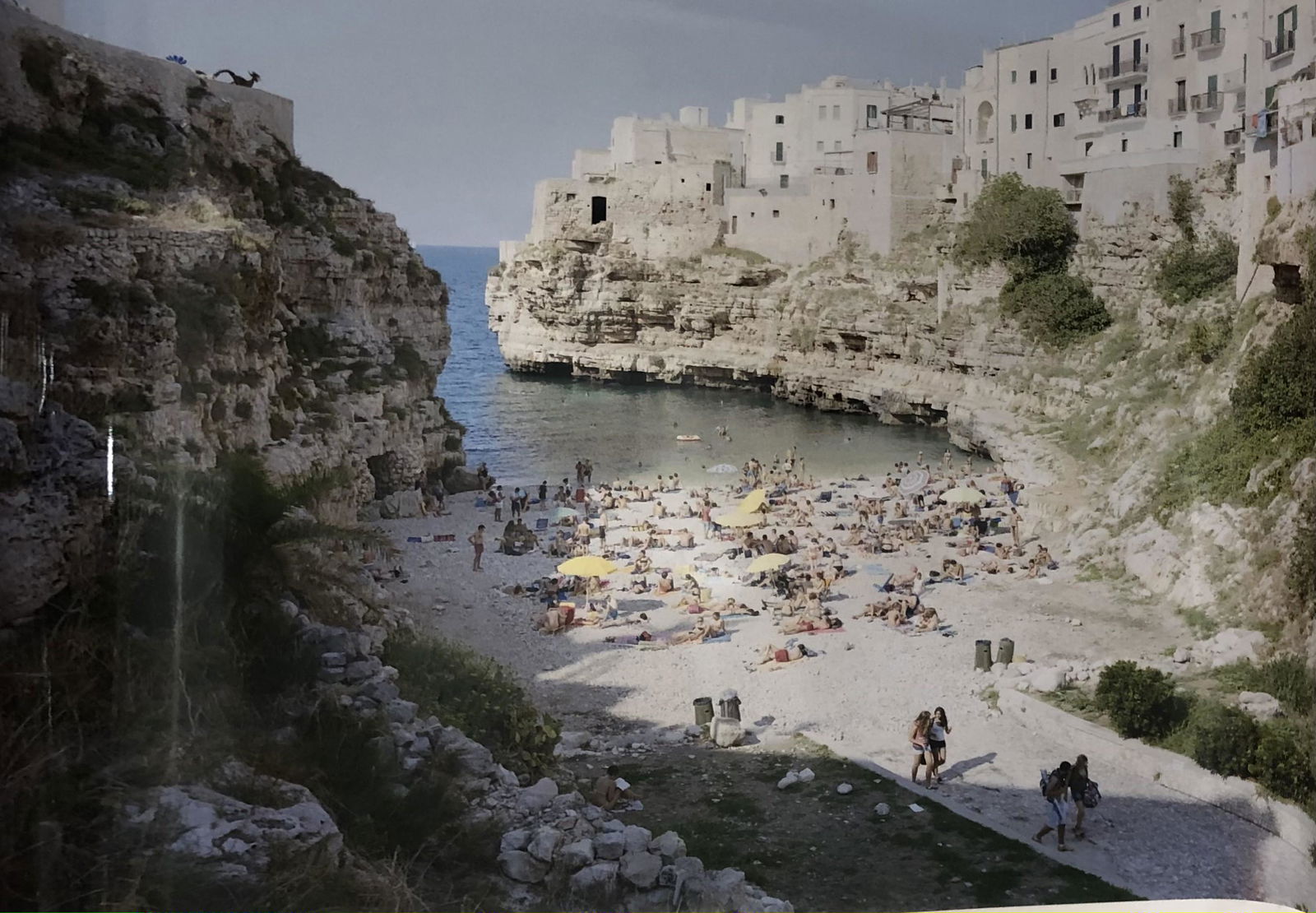 Massimo Vitali Large Glossy Photo-Litho: MASSIMO VITALI (B. 1944) Beach Scene Glossy photo-litho, printed later 30" x 40"