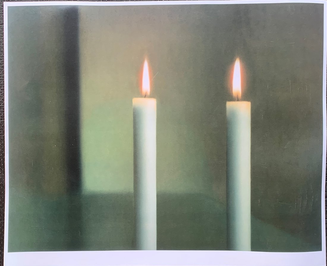 Gerhard Richter - Two Candles: GERHARD RICHTER (B. 1932) Two Candles Offset lithograph in colors 20" x 24"