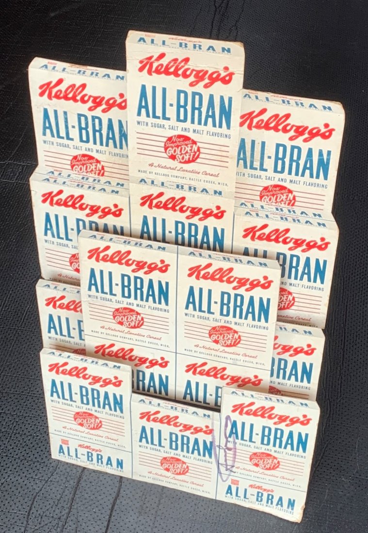 Andy Warhol (Kellogs) Signed Cardboard Advertisemet: ANDY WARHOL (1928-1987) Kellogg's Cardboard Advertisement 29 1/2" height Signed towards bottom in black ink