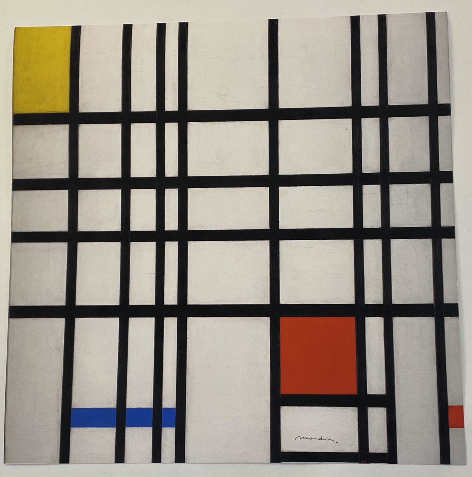 Piet Mondrian Print in Colors on Heavy Wove Paper: Piet Mondrian Print in Colors on Heavy Wove Paper Measures 20 x 20 inches