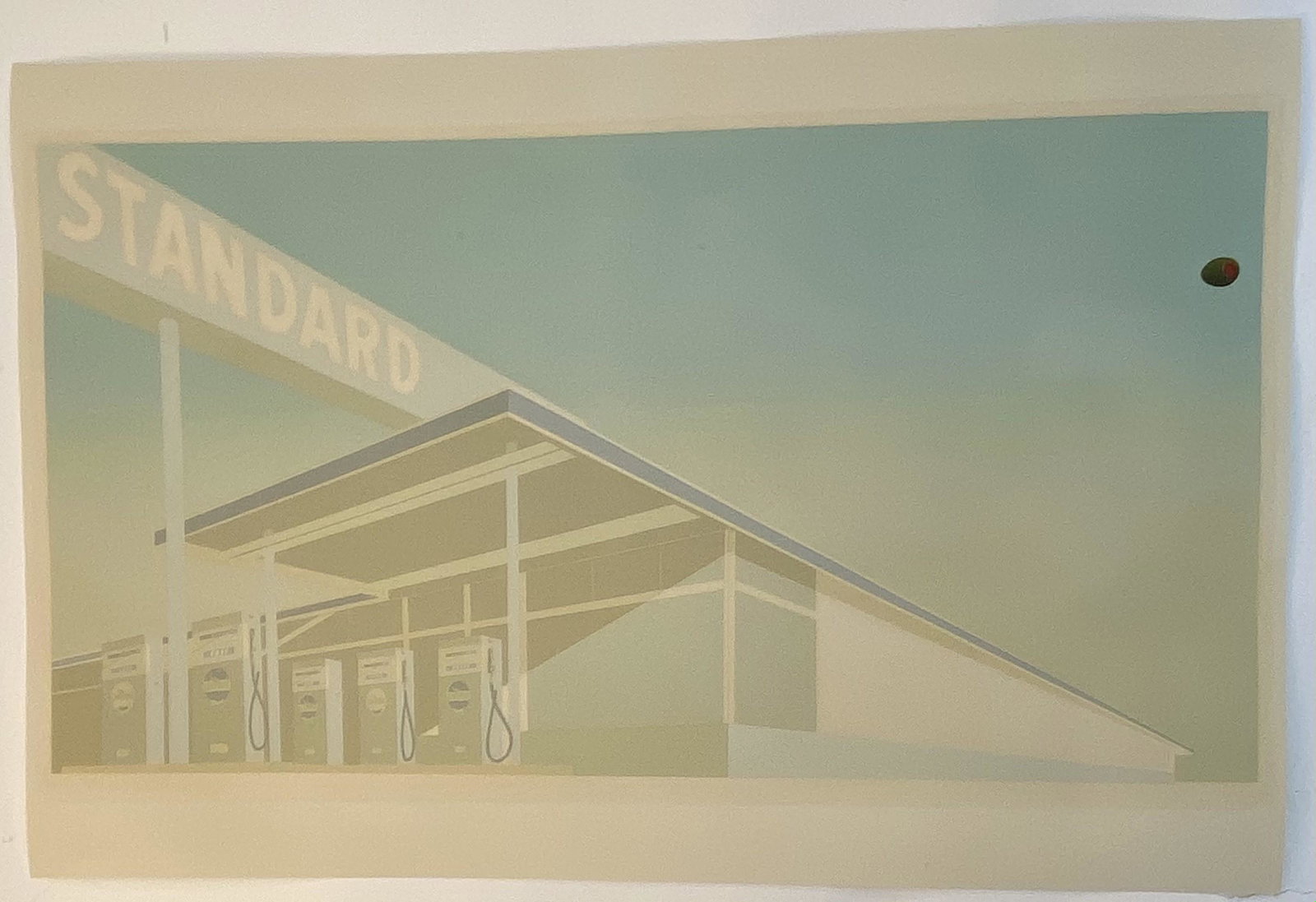 Ed Ruscha - Standard Gas Station Print on Wove Paper: ED RUSCHA (B. 1937) Ed Ruscha - Standard Gas Station Print on Wove Paper Measures 36 x 23.5 inches