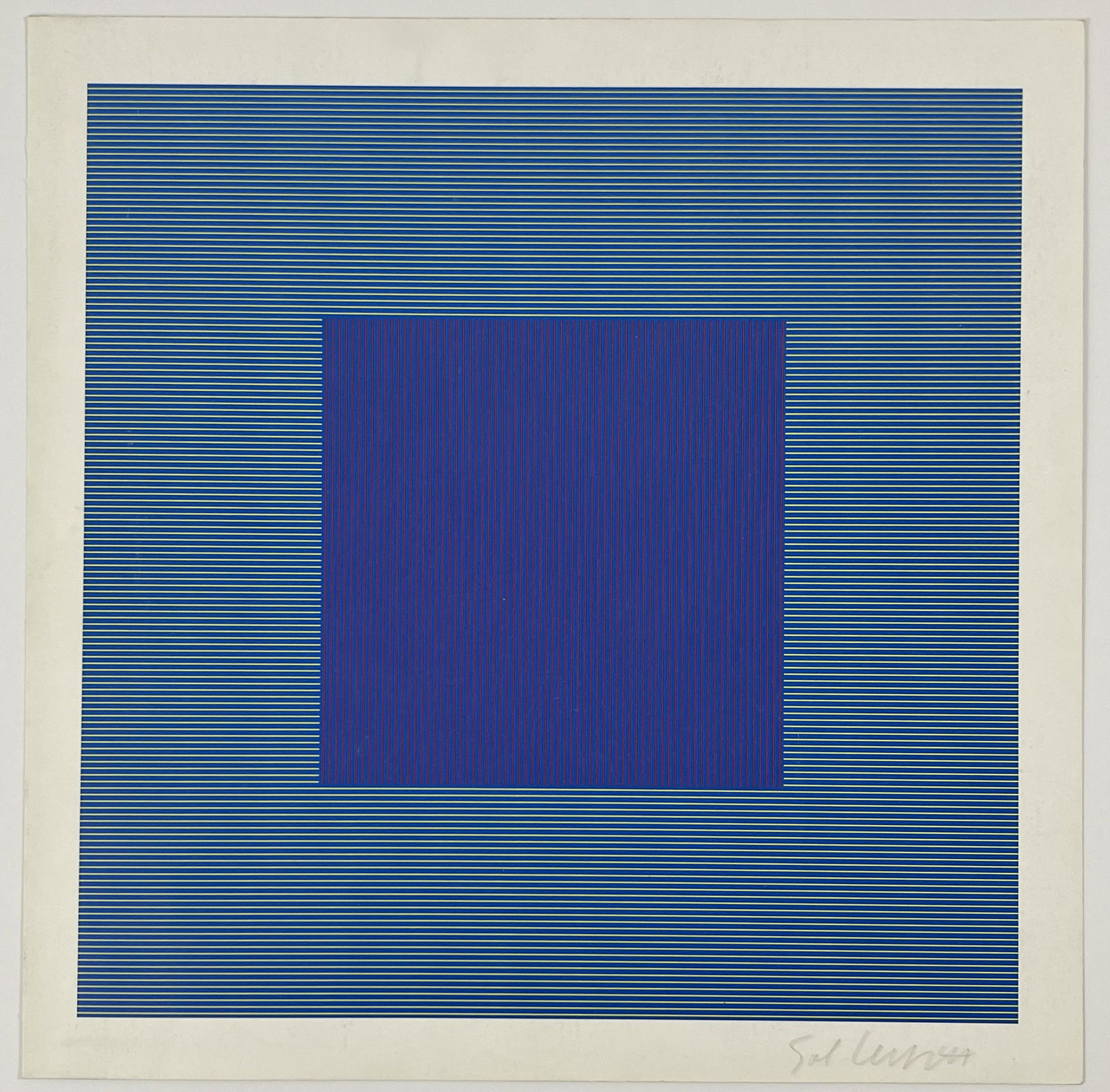 Sol Lewitt Hand Signed Print (1 of 3)