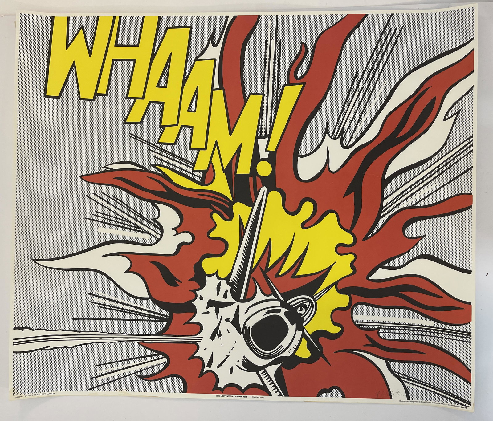 Roy Lichtenstein "WHAAM!" Hand Signed Print (1 of 3)