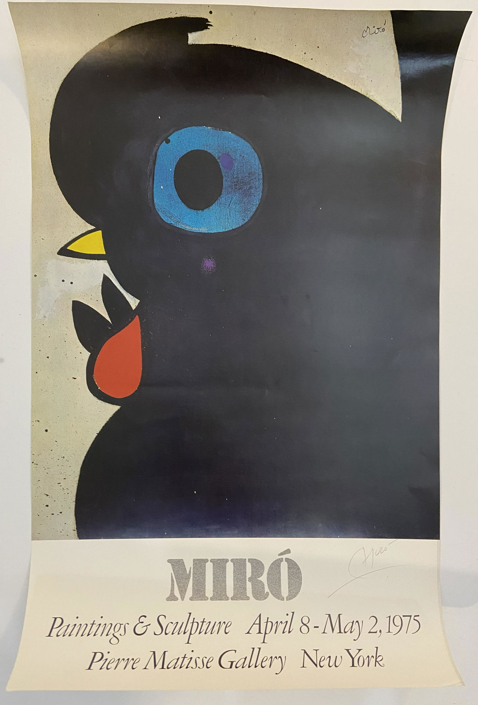 Joan Miro "Pierre Matisse Gallery New York" Hand Signed (1 of 4)