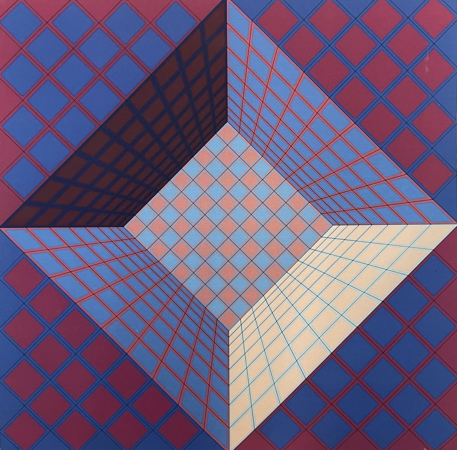 Victor Vasarely (Pictor) Signed Print on Wove Paper (1 of 2)