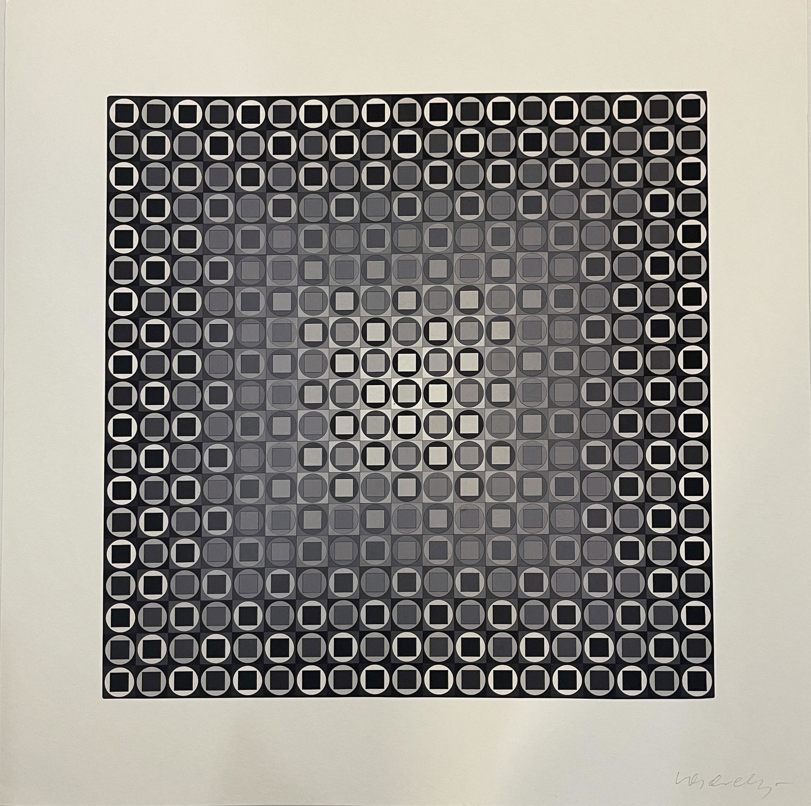Victor Vasarely (Gewa) Hand Signed Print on Wove Paper (1 of 3)