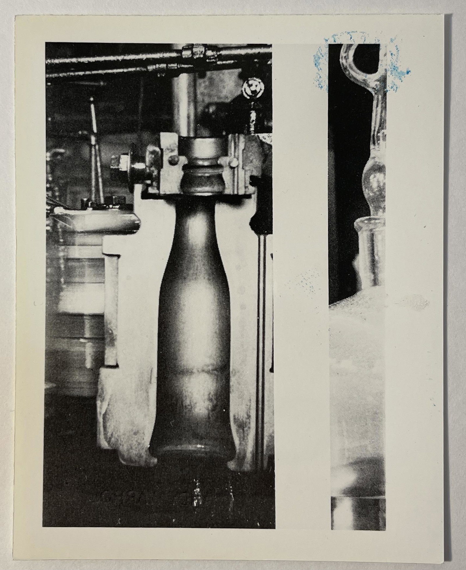 Andy Warhol (Machinery) Photograph Estate Stamped: ANDY WARHOL (1928-1987) Photograph of machinery Stamped by the estate of Andy Warhol 5 x 4 inches