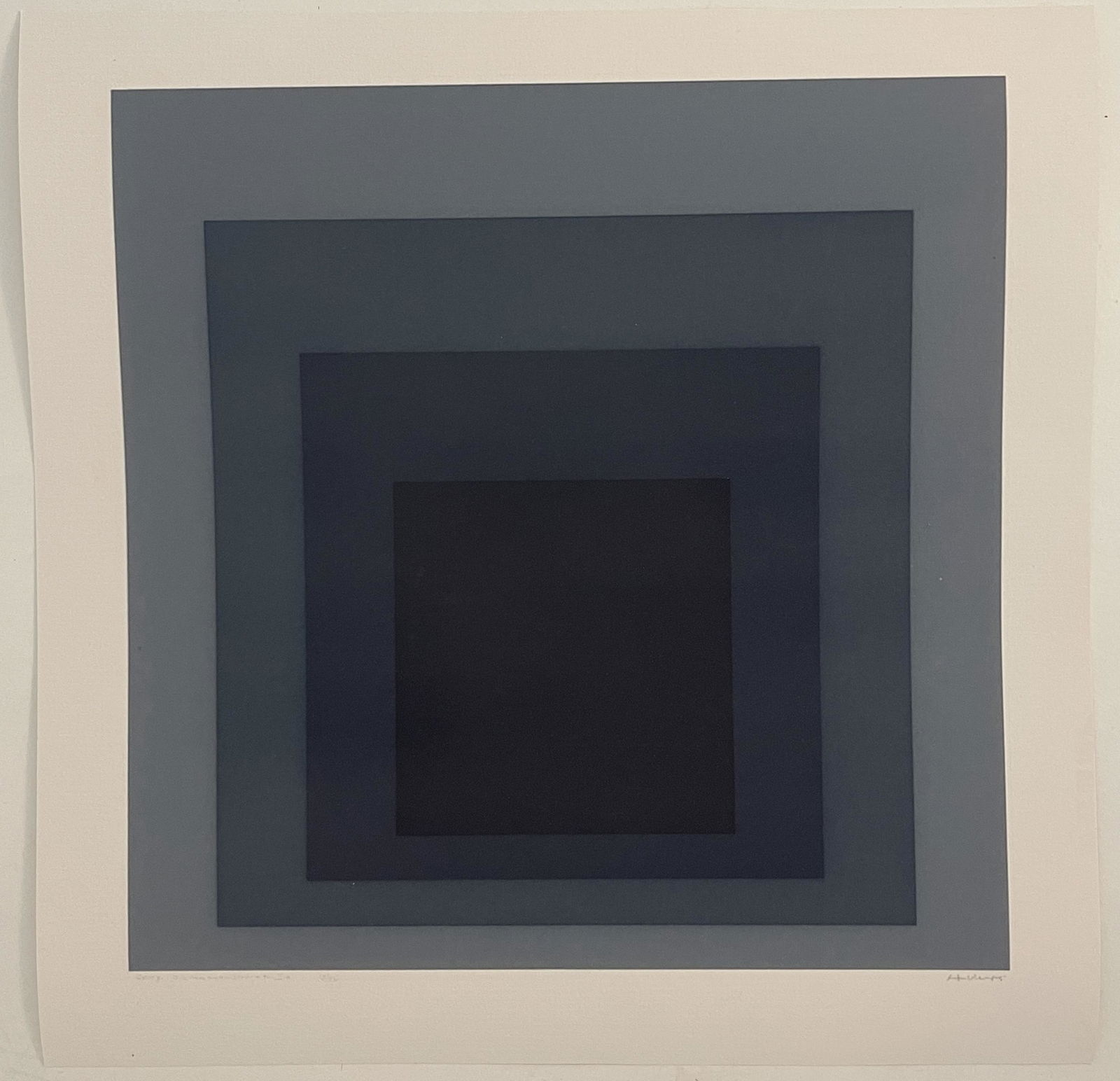 Josef Albers "Homeage to the Square" Plate Signature (1 of 4)