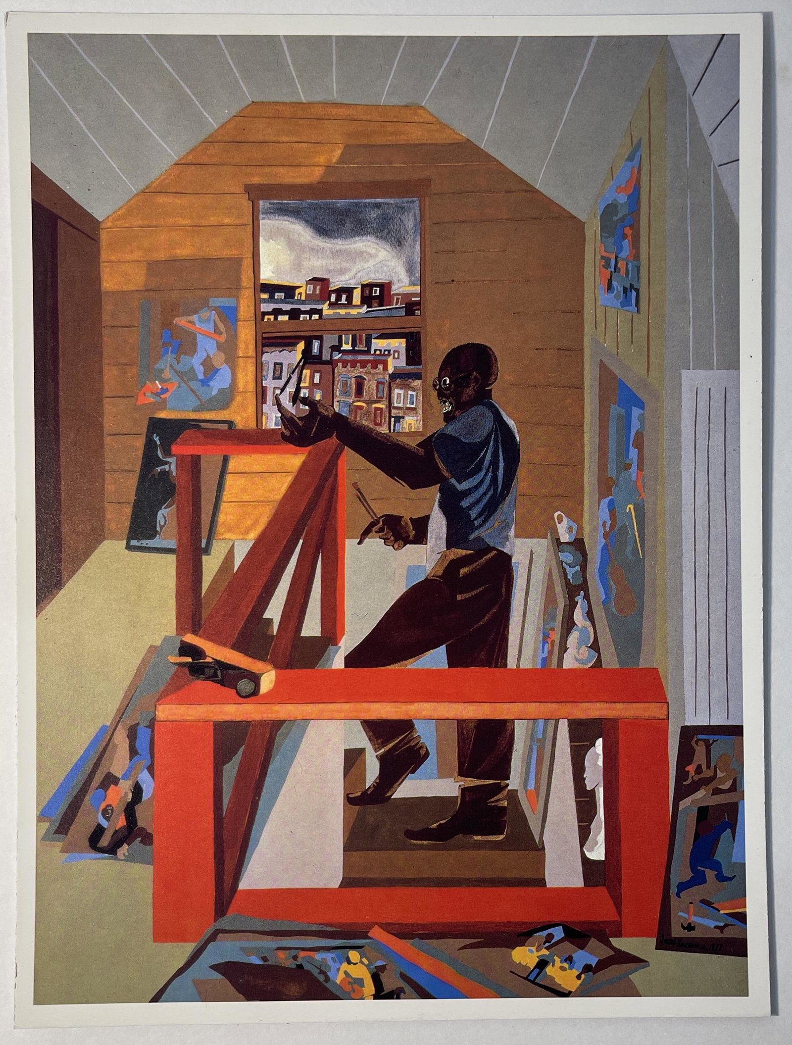 Jacob Lawrence (Workshop) Colored Print (1 of 2)