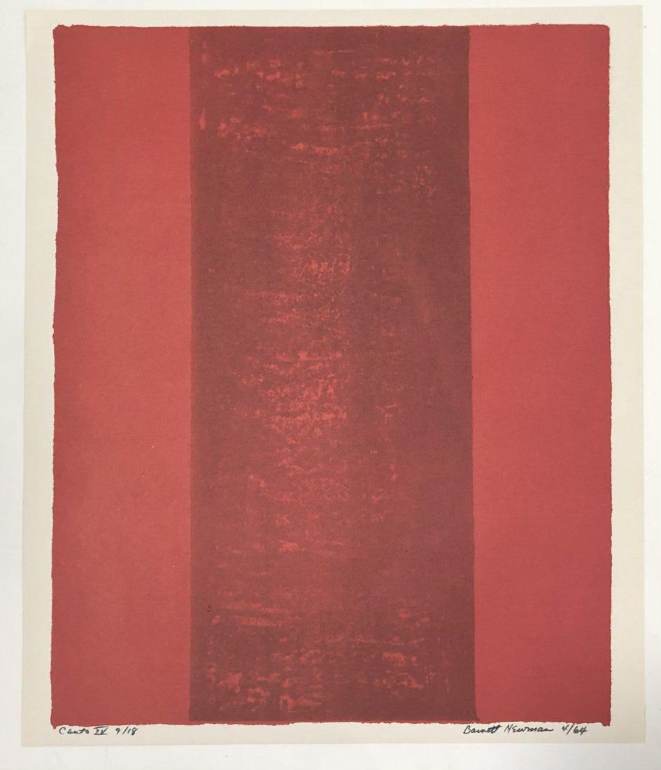 Barnett Newman (Canto XVI) Large Colored Print (1 of 3)