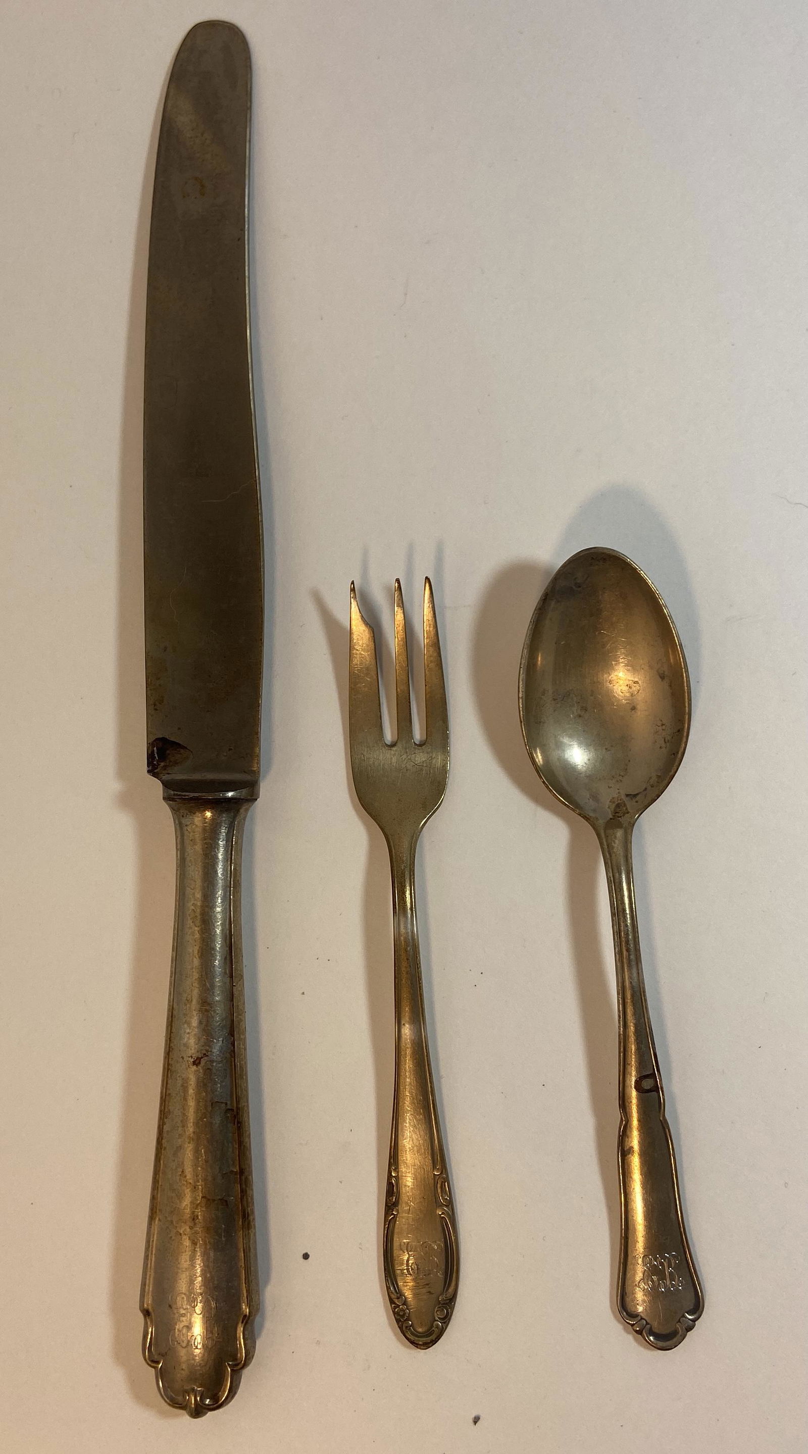 Lot of 3 Eva Braun German Silverware (1 of 4)