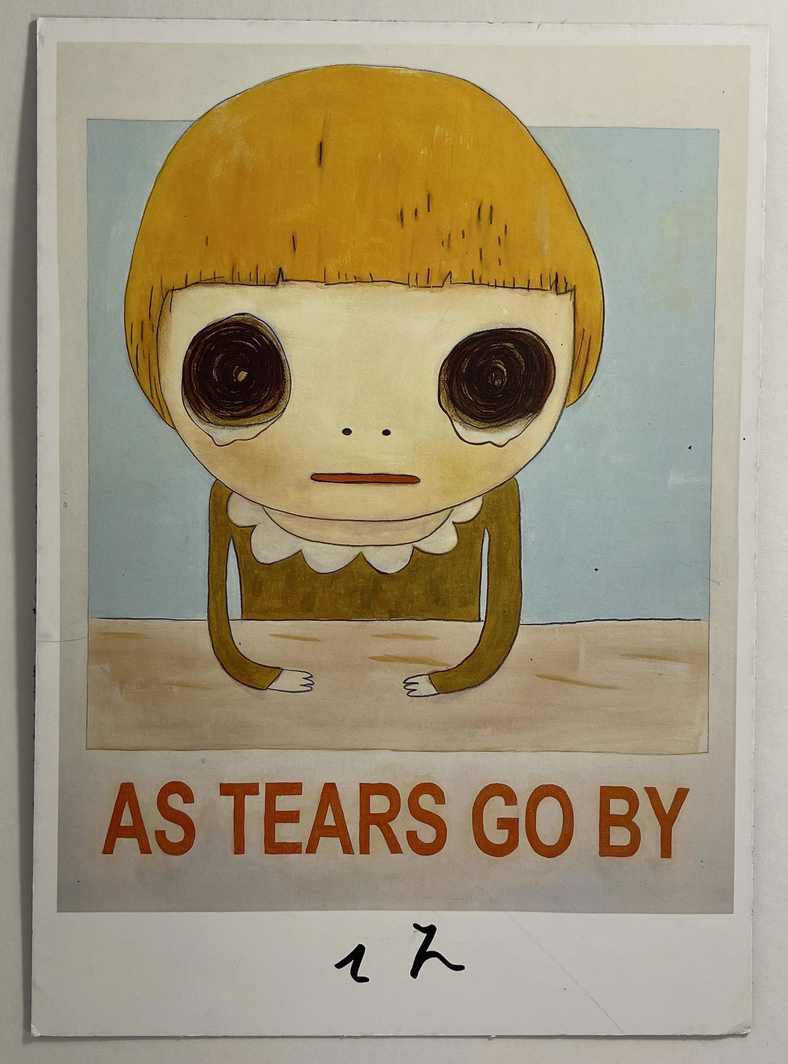 Yoshitomo Nara (As Tears Go By) Hand Signed Print (1 of 3)