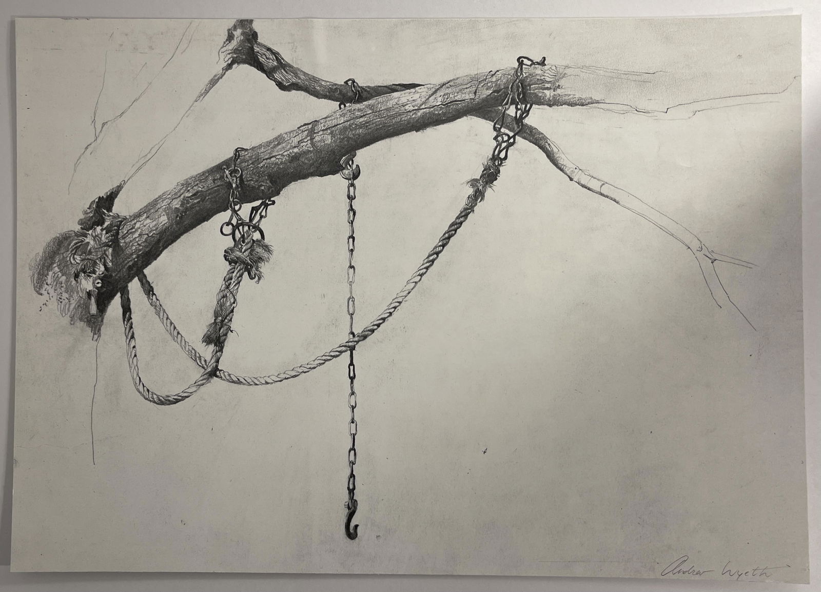 Andrew Wyeth, Untitled, Hand Signed Print in Colors (1 of 3)