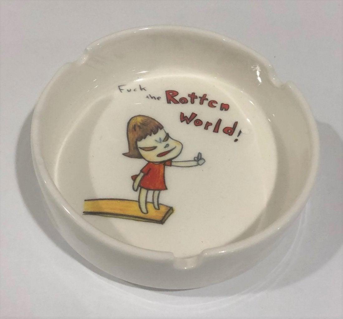 Yoshitomo Nara - Fuck The Rotten World (Ashtray) (1 of 2)