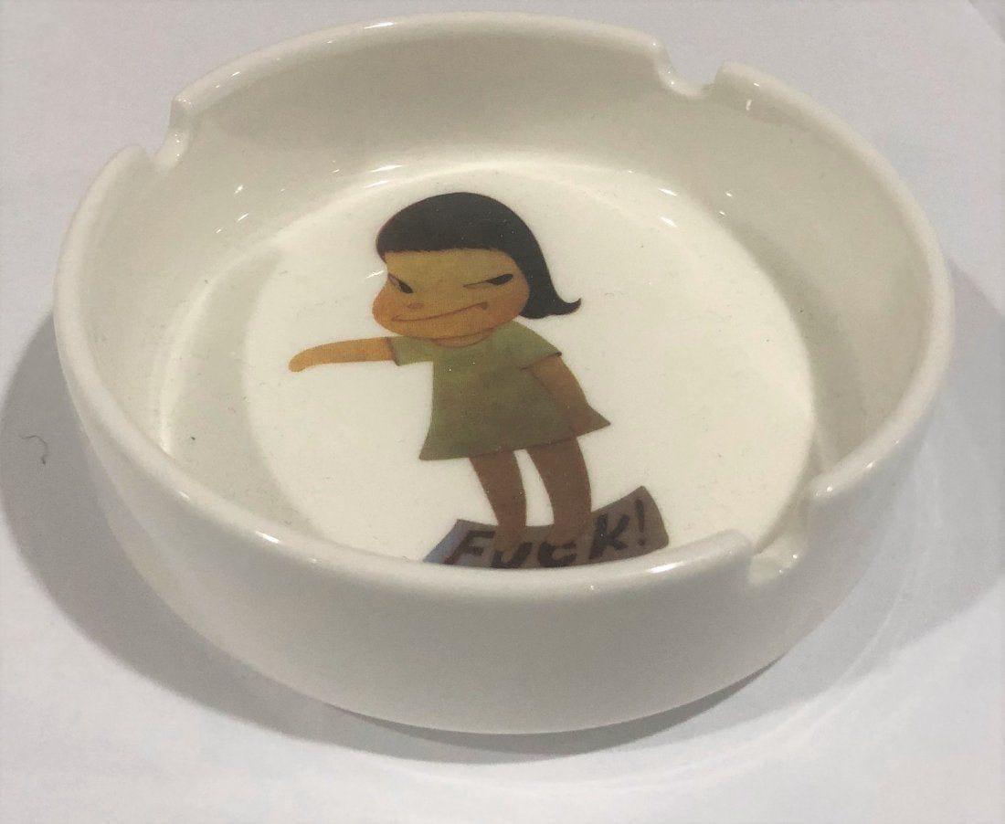 Yoshitomo Nara - Fuck, Glazed Porcelain (Ashtray) (1 of 2)