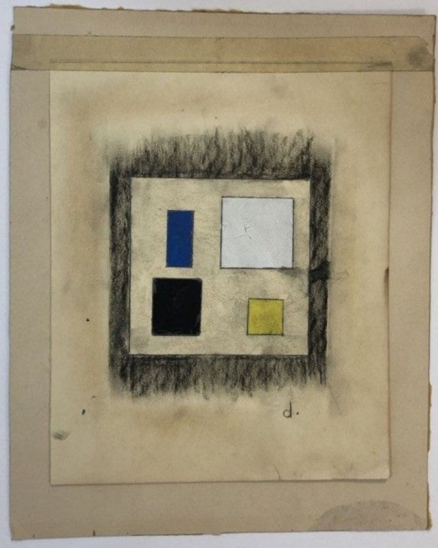 Burgoyne Diller (Untitled) Painted Collage (1 of 11)