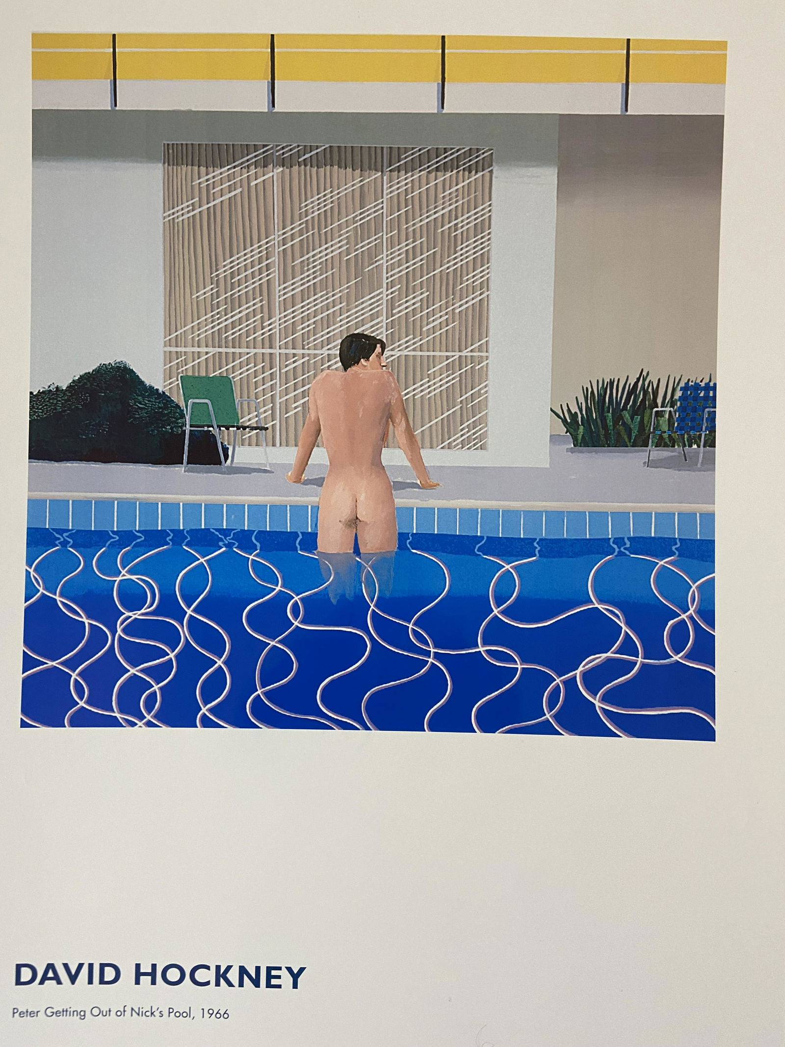 David Hockney (Peter Getting Out of Nicks Pool) Print (1 of 2)