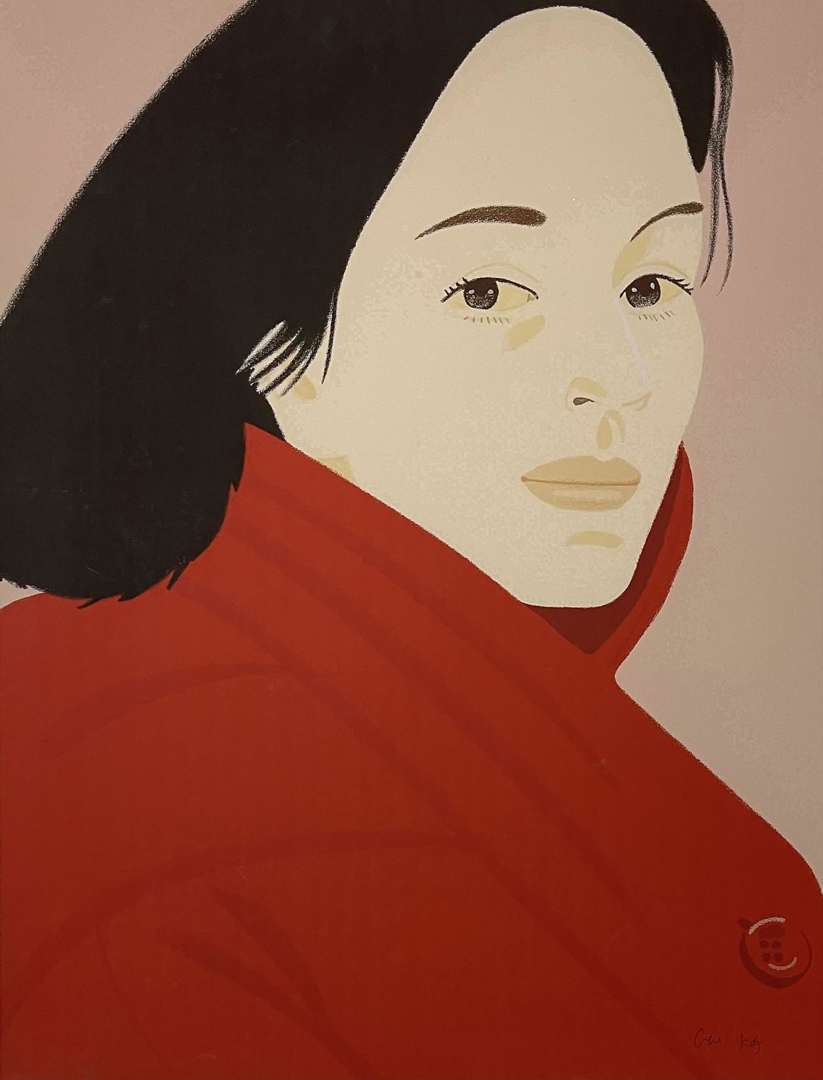 Alex Katz Brisk Day Hand Signed Colored Print (1 of 2)
