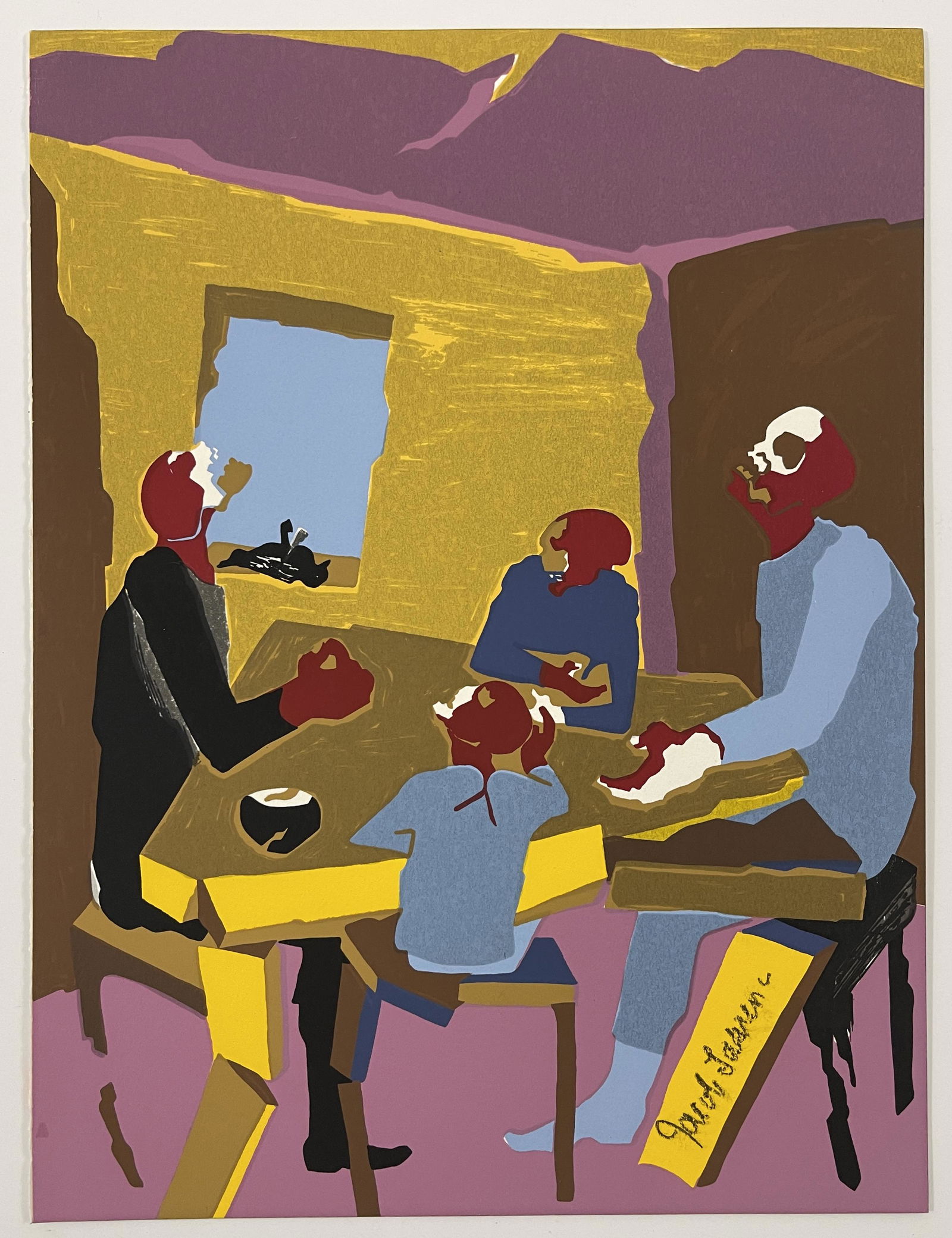 Jacob Lawrence - Hiroshima, Screenprint, Hand Signed (1 of 5)