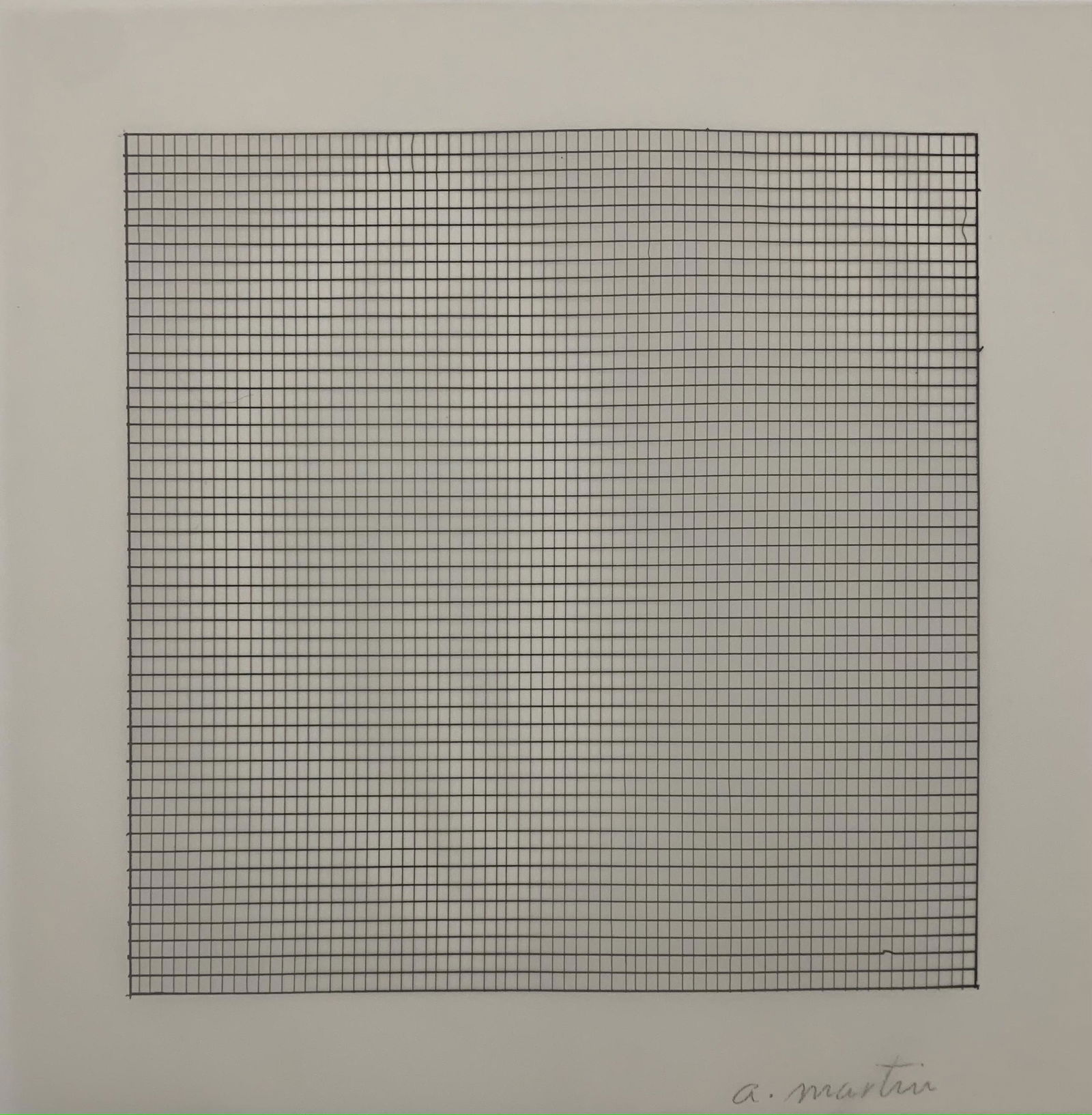 Agnes Martin Hand Signed Print on Vellum (1 of 2)
