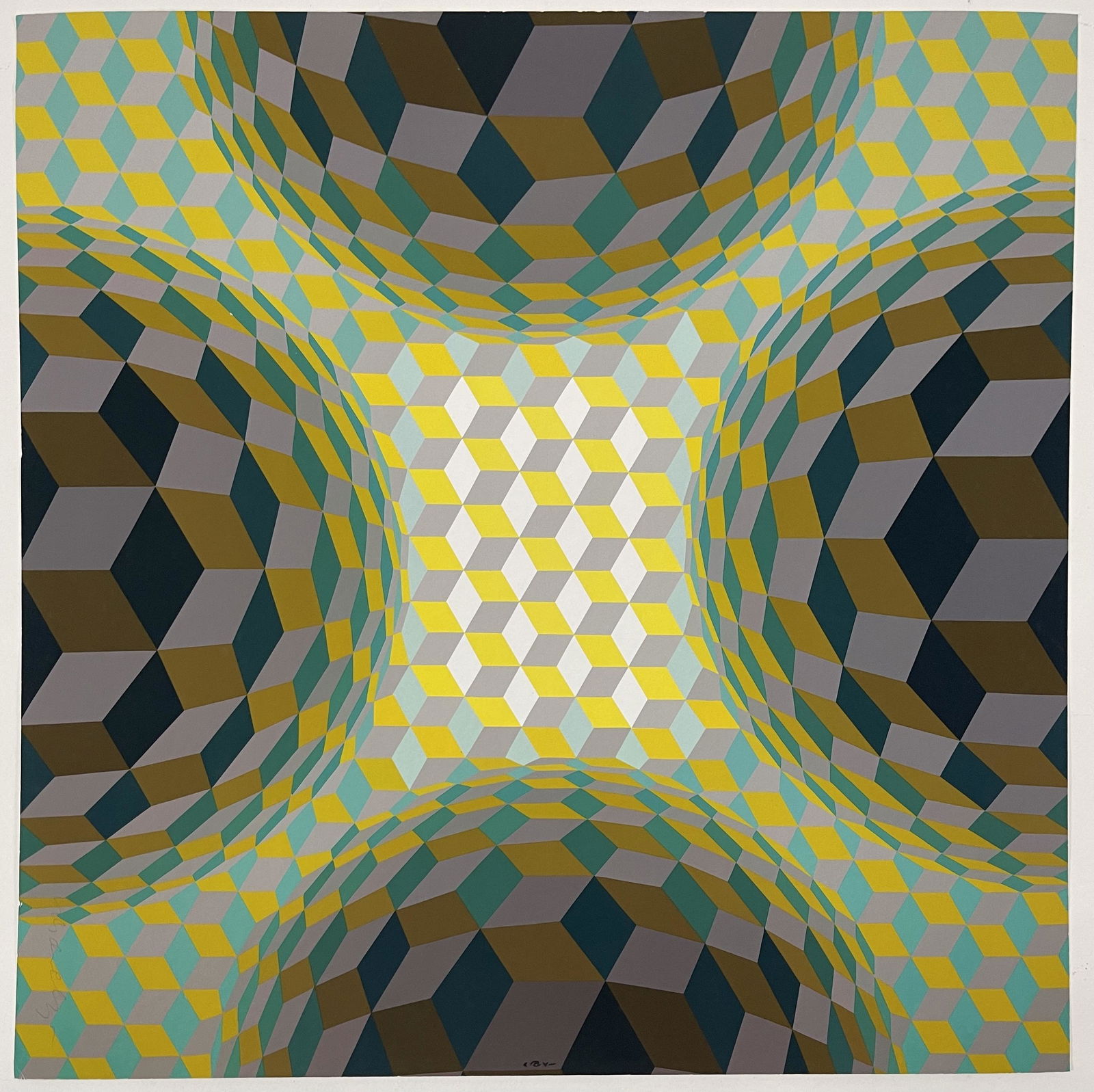 Victor Vasarely (2-D) Signed Offset Lithograph (1 of 3)