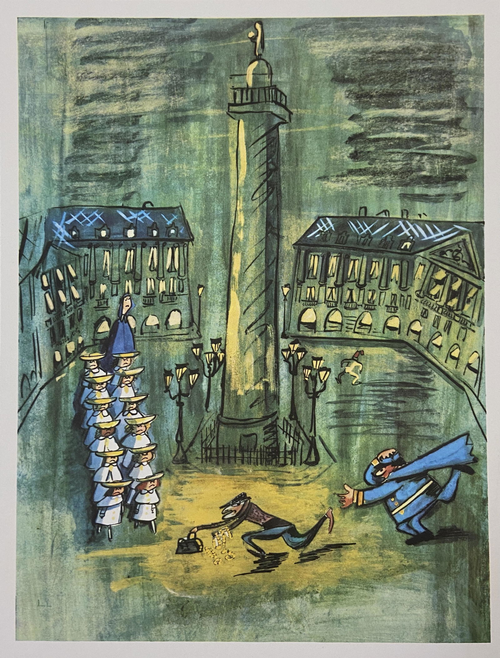 Ludwig Bemelmans 1960 Madeline Print (1 of 1)