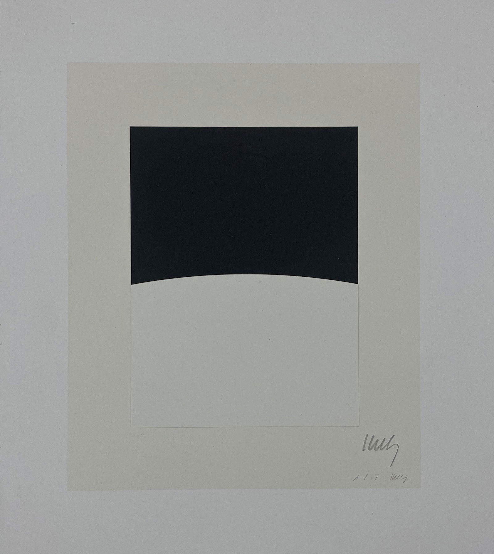 Ellsworth Kelly (Black) Hand Signed Offset Lithograph (1 of 2)