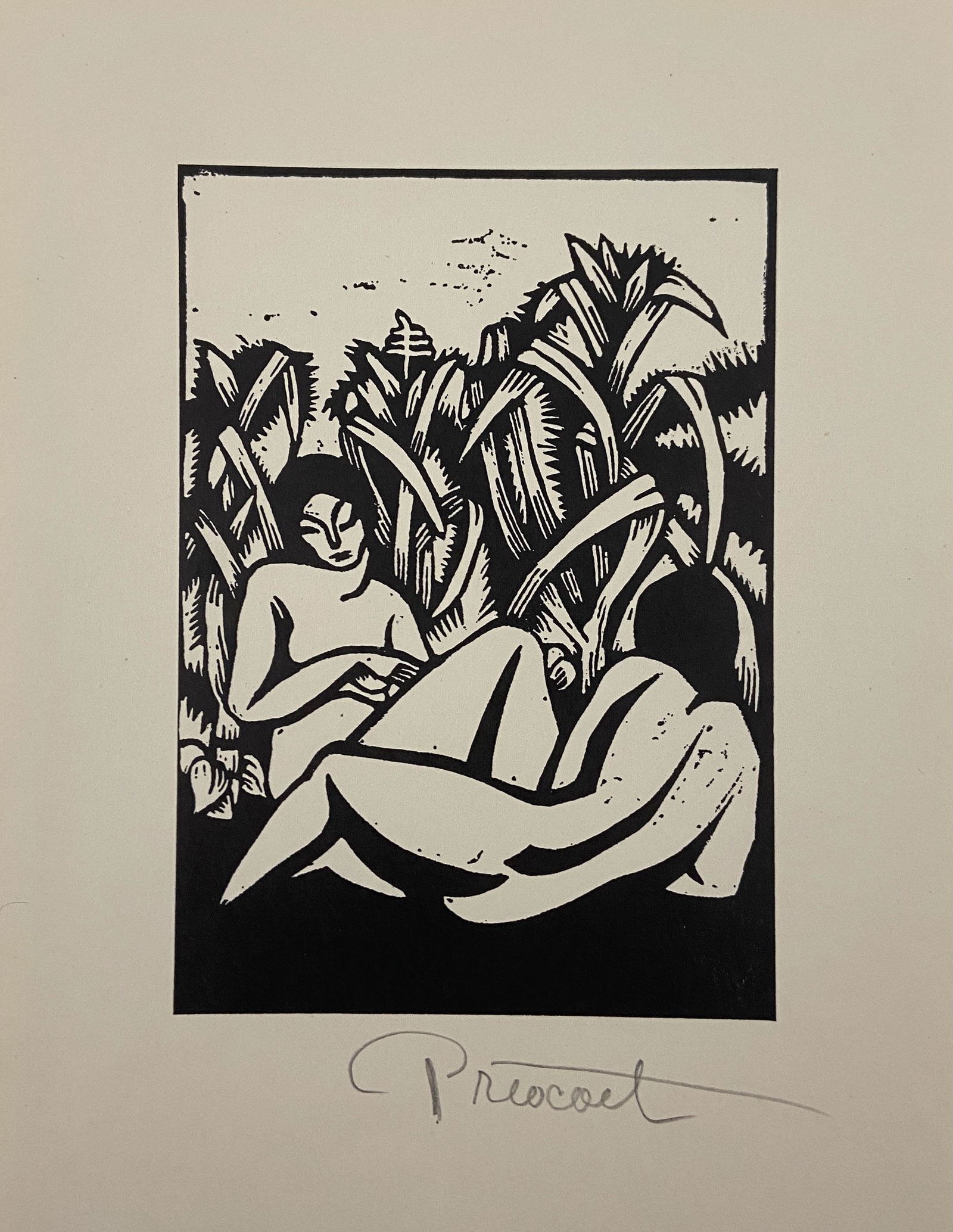 Prescott Chaplin Woodcut Hand Signed (1 of 3)