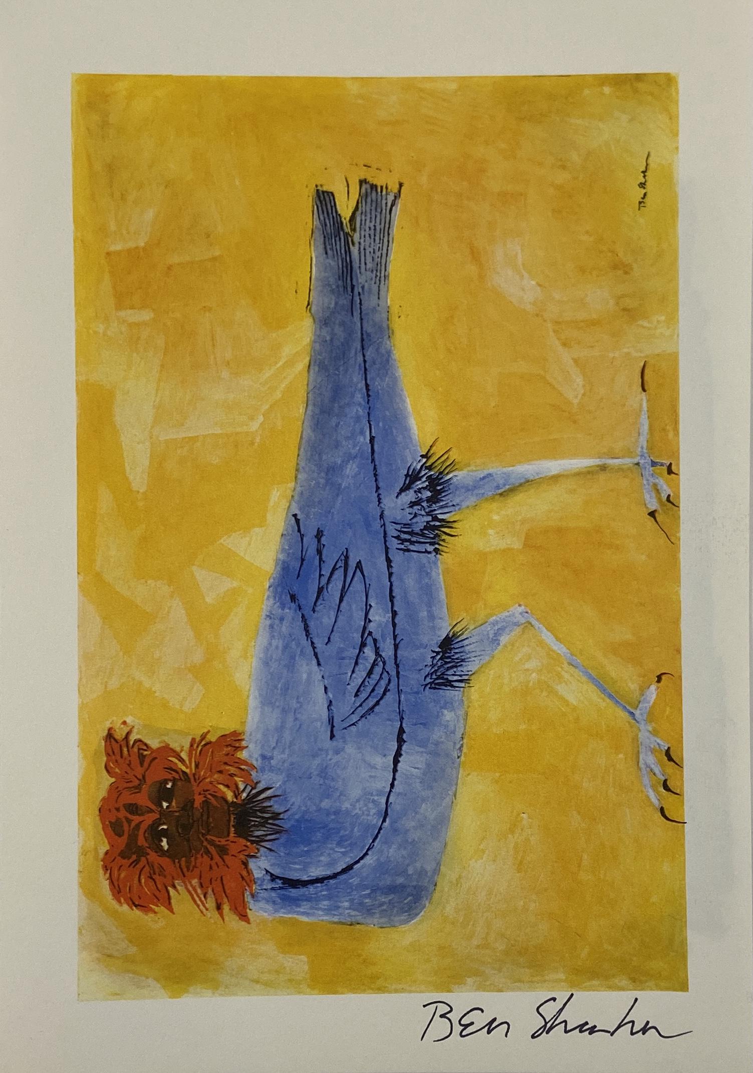 Ben Shahn (Turkey) Hand Signed Offset Lithograph (1 of 3)