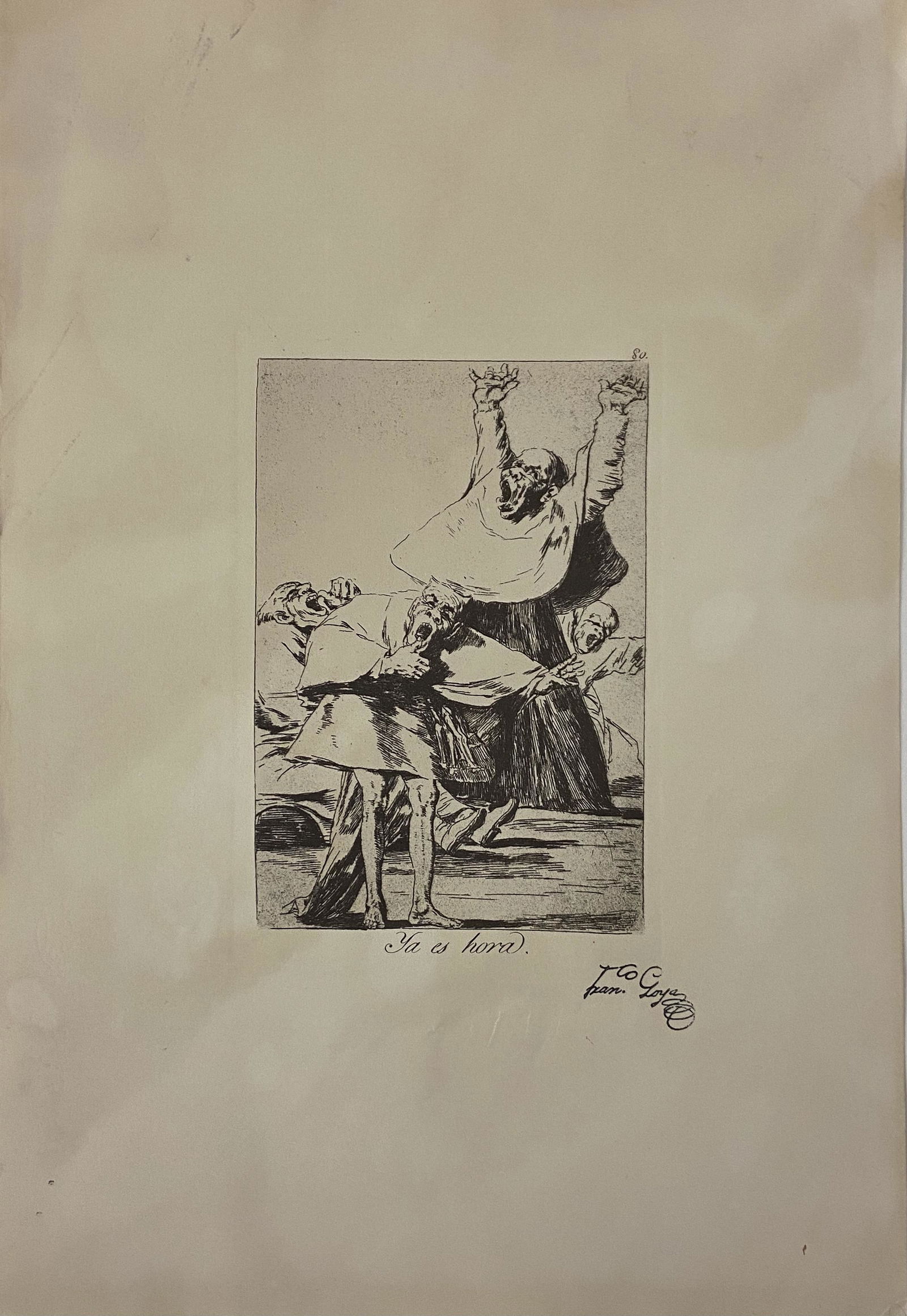 After Francisco Goya Etching on Paper, 20th c. printing (1 of 3)