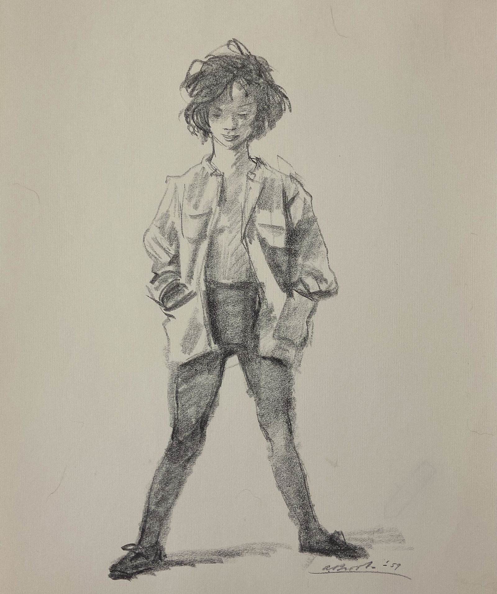 Alexander Brook - Lithograph on Paper: Alexander Brook(1898-1980) Untitled Lithograph on paper 11 x 14 inches