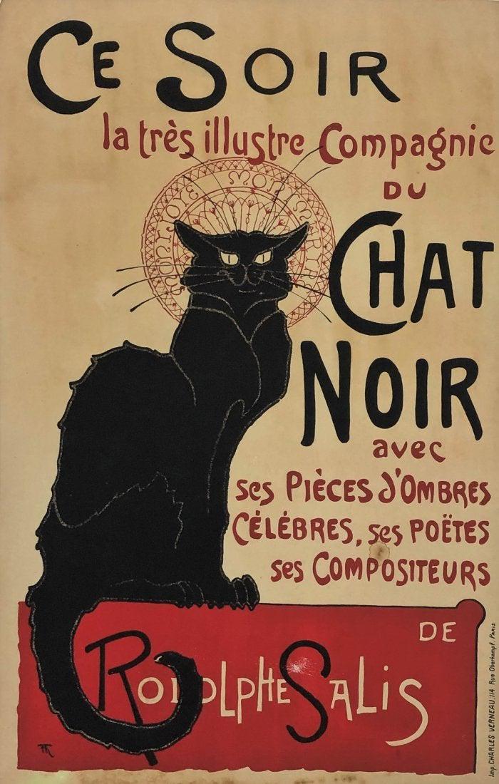 After Theopile Steinlen Chat Noir Ce Soir Poster (1 of 1)
