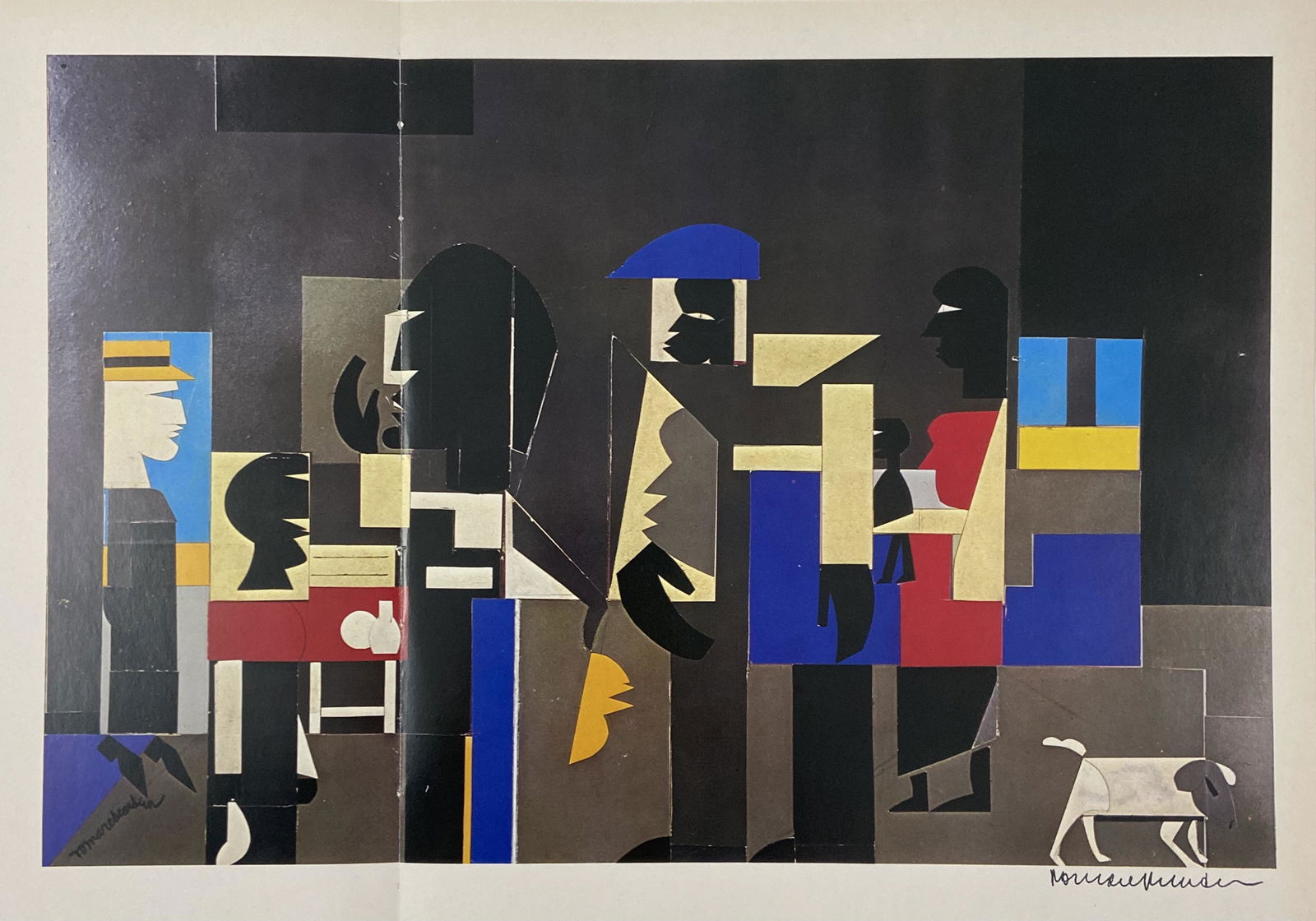 Romare Bearden Pencil Signed Offset Lithograph (1 of 3)