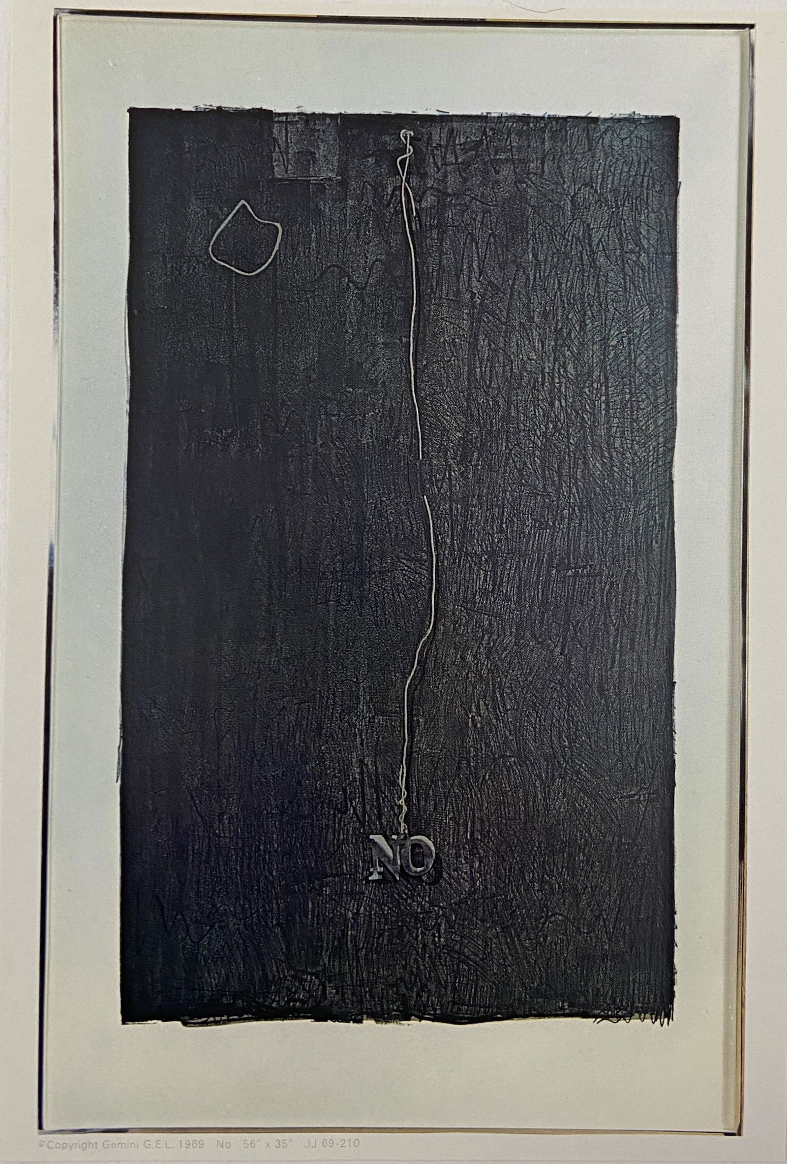 Jasper Johns - No, 1969 (Gemini G.E.L.) (1 of 3)