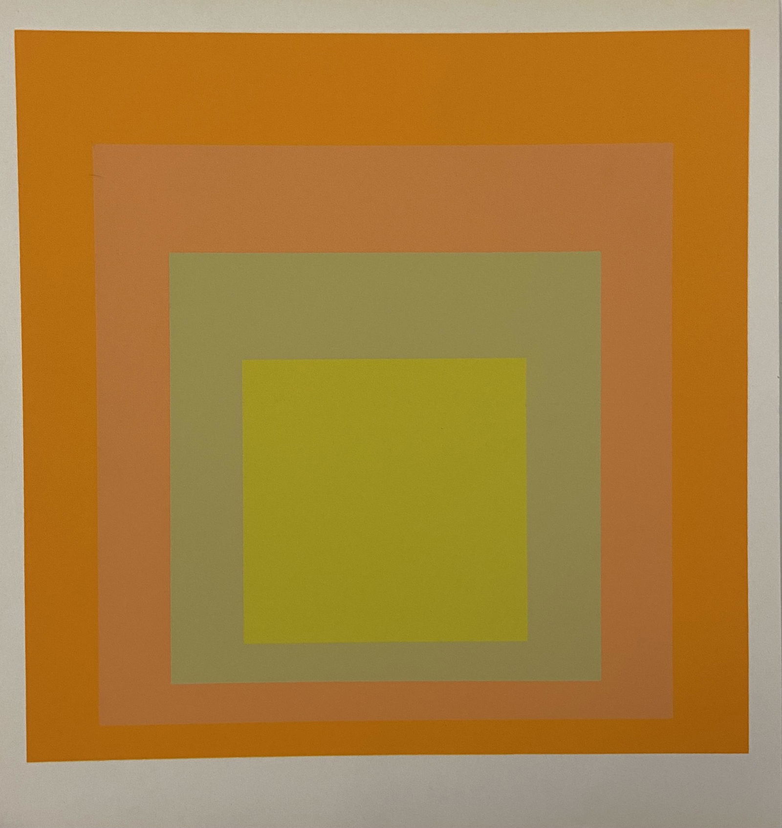 Josef Albers - Homeage to the Square 1968 Screenprint (1 of 2)