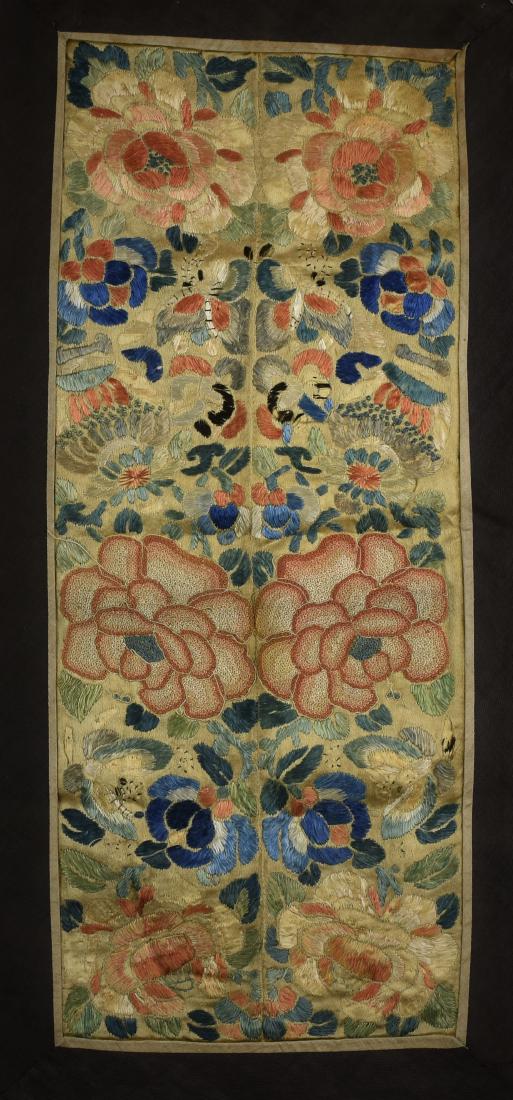 CHINESE ANTIQUE FORBIDDEN STITCH TEXTILE SLEEVES (1 of 6)