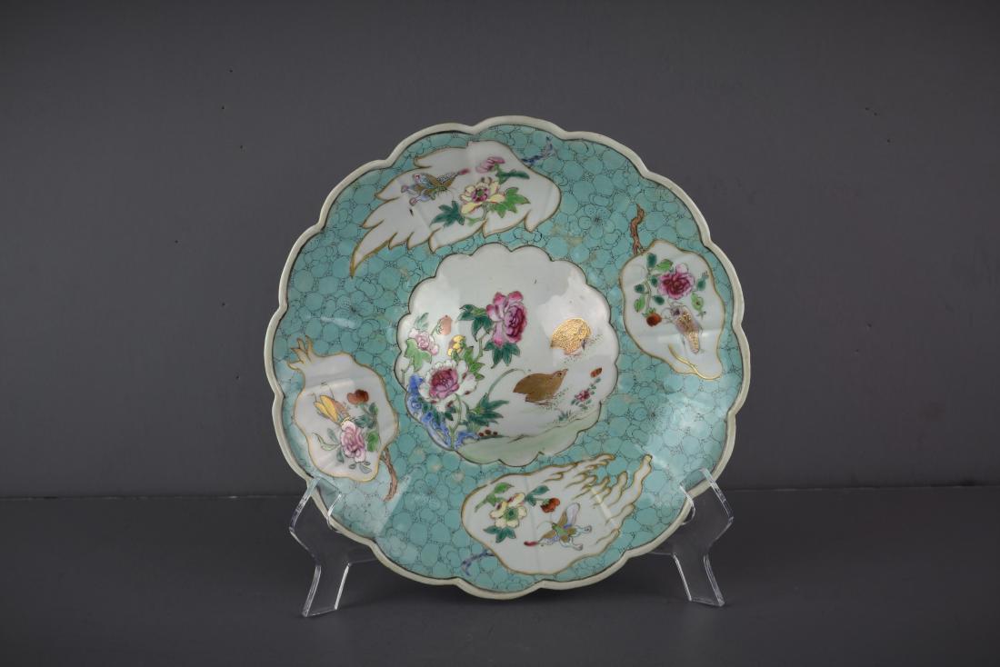 RARE CHINESE EXPORT YONGZHENG ROBINS EGG BLUE BOWL (1 of 13)