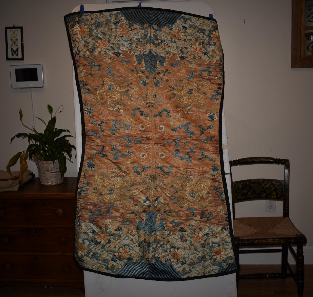 IMPORTANT CHINESE 18TH C. IMPERIAL DRAGON TEXTILE (1 of 11)