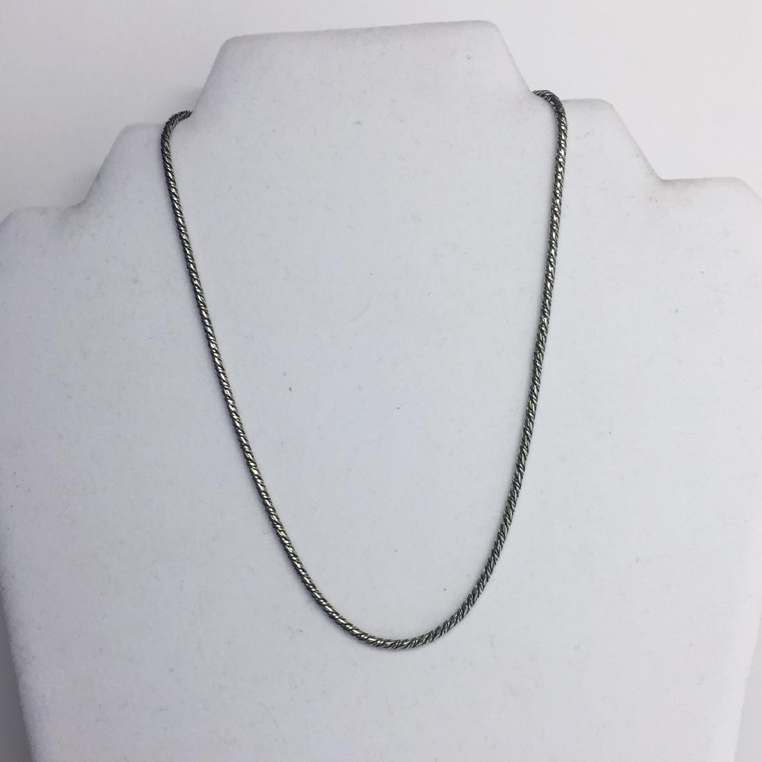 sterling silver cable chain necklace #390 (1 of 3)