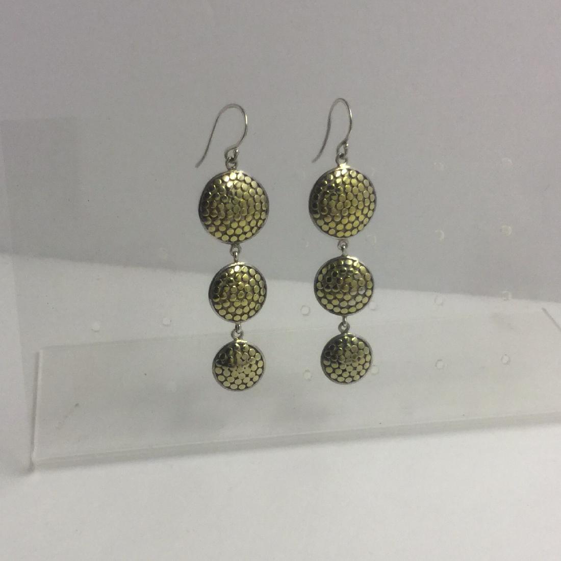 ANNA BECK sterling silver 18k earrings #740 (1 of 3)