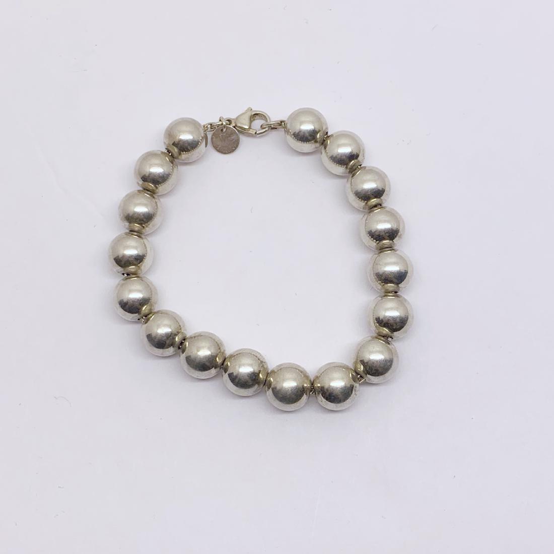 TIFFANY & Co sterling silver bead bracelet #190 (1 of 4)