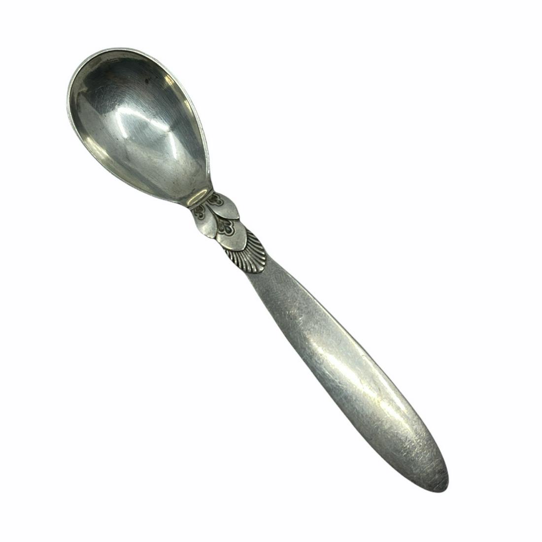 GEORG JENSEN cactus sterling silver spoon (1 of 3)