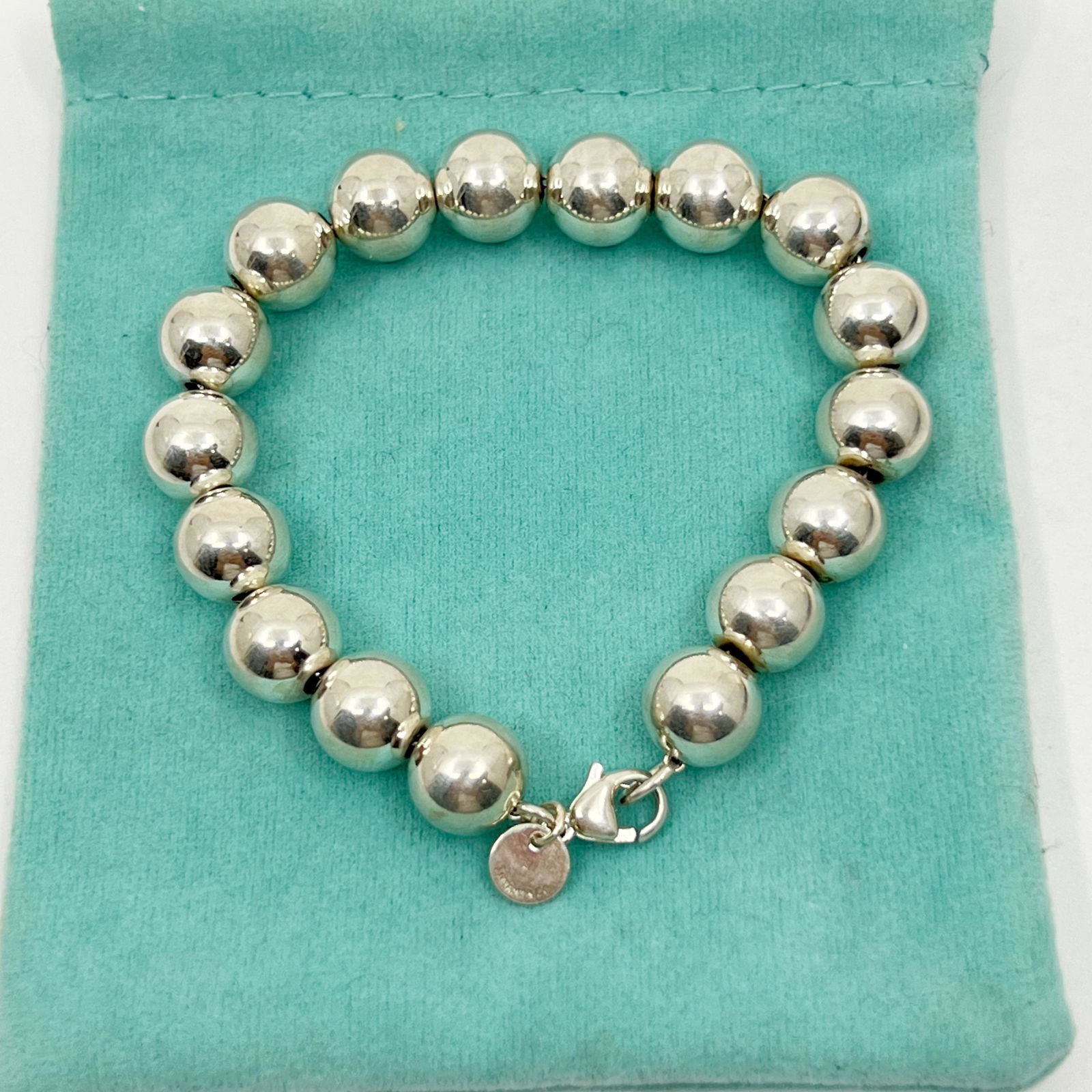 Tiffany 10mm bead bracelet clearance